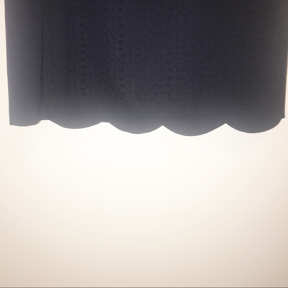 Stitch Fix Pixley Stacey Navy Scallop Skirt- M - Picture 4 of 8